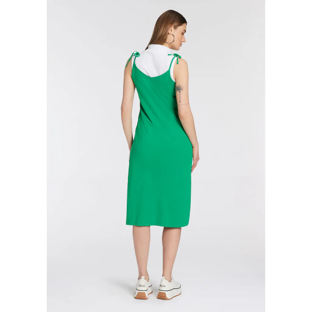 OTTO Products Jerseykleid »GOTS Zertifiziert -CIRCULAR COLLECTION« In Midi-Länge Elegant Aus 100% Baumwolle Mit Spaghettiträgern