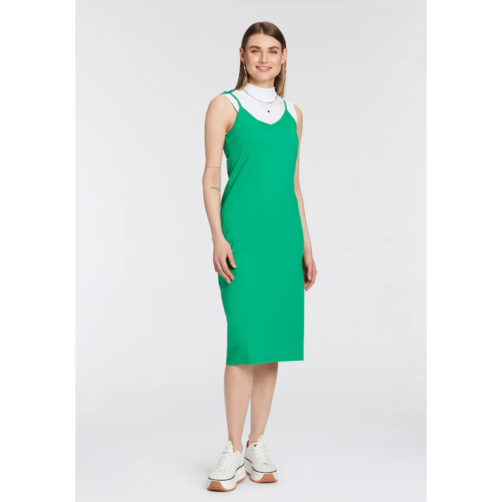 OTTO Products Jerseykleid »GOTS Zertifiziert -CIRCULAR COLLECTION« In Midi-Länge Elegant Aus 100% Baumwolle Mit Spaghettiträgern