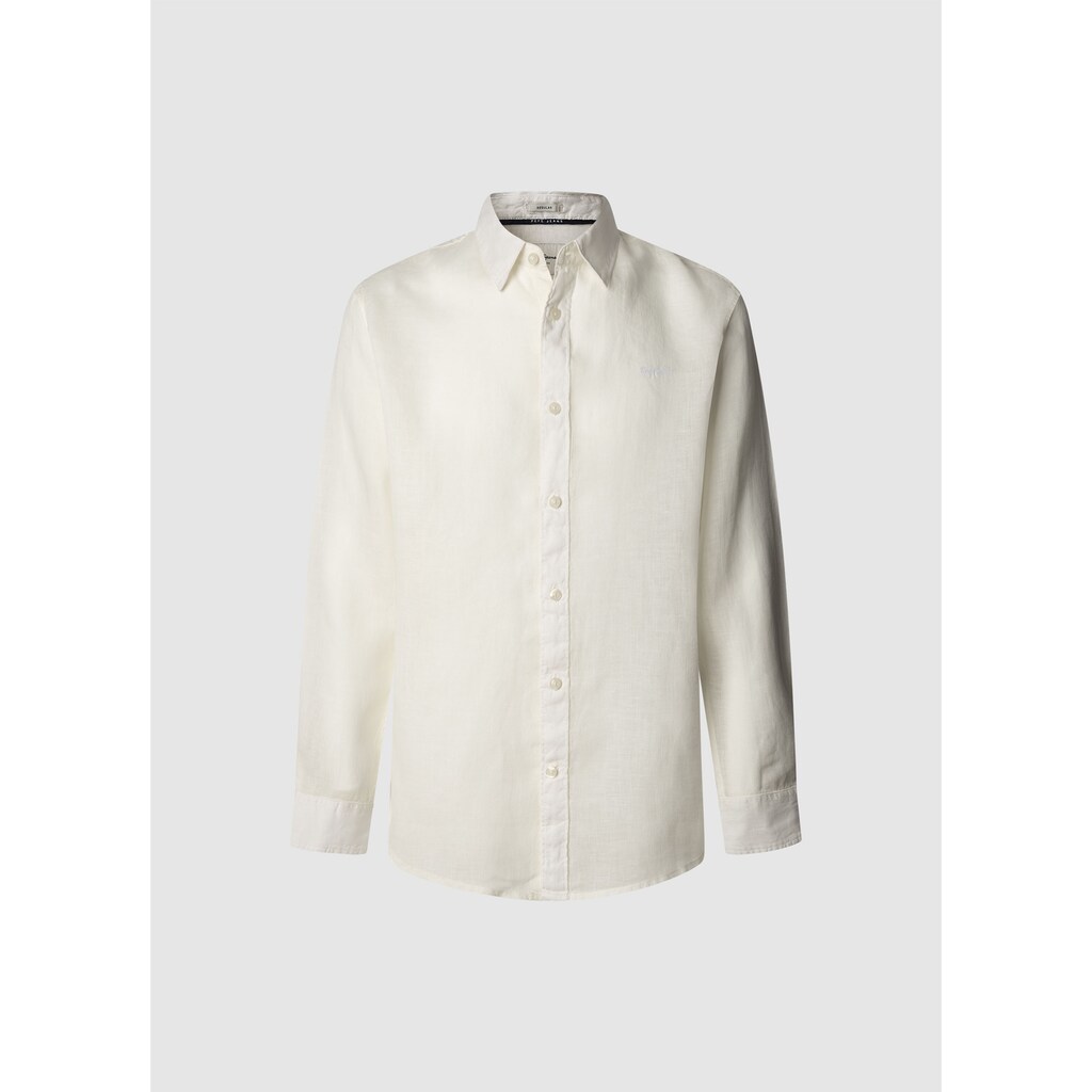 Pepe Jeans Langarmhemd »ARNAU« aus einem Leinen-Mix ▷ bestellen