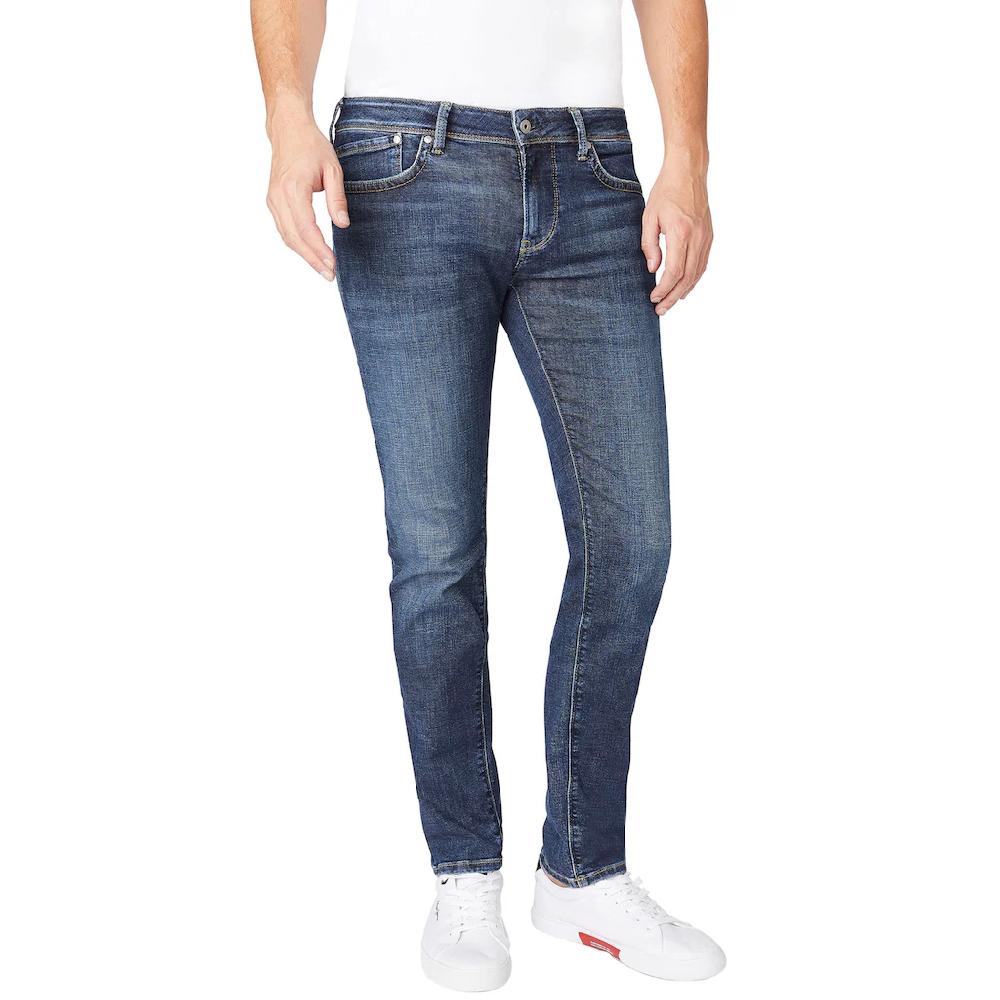 Pepe Jeans Slim-fit-Jeans »HATCH« Knöpfe Mit Logoprägung
