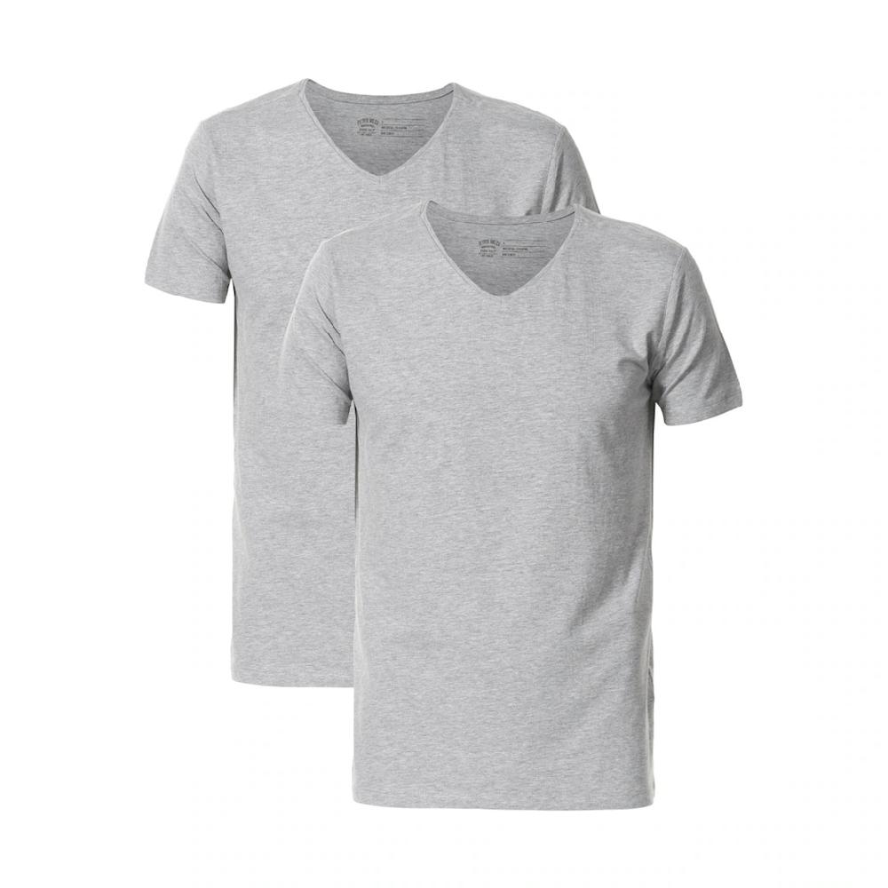 Petrol Industries T-Shirt (Packung 2er-Pack) V-Ausschnitt