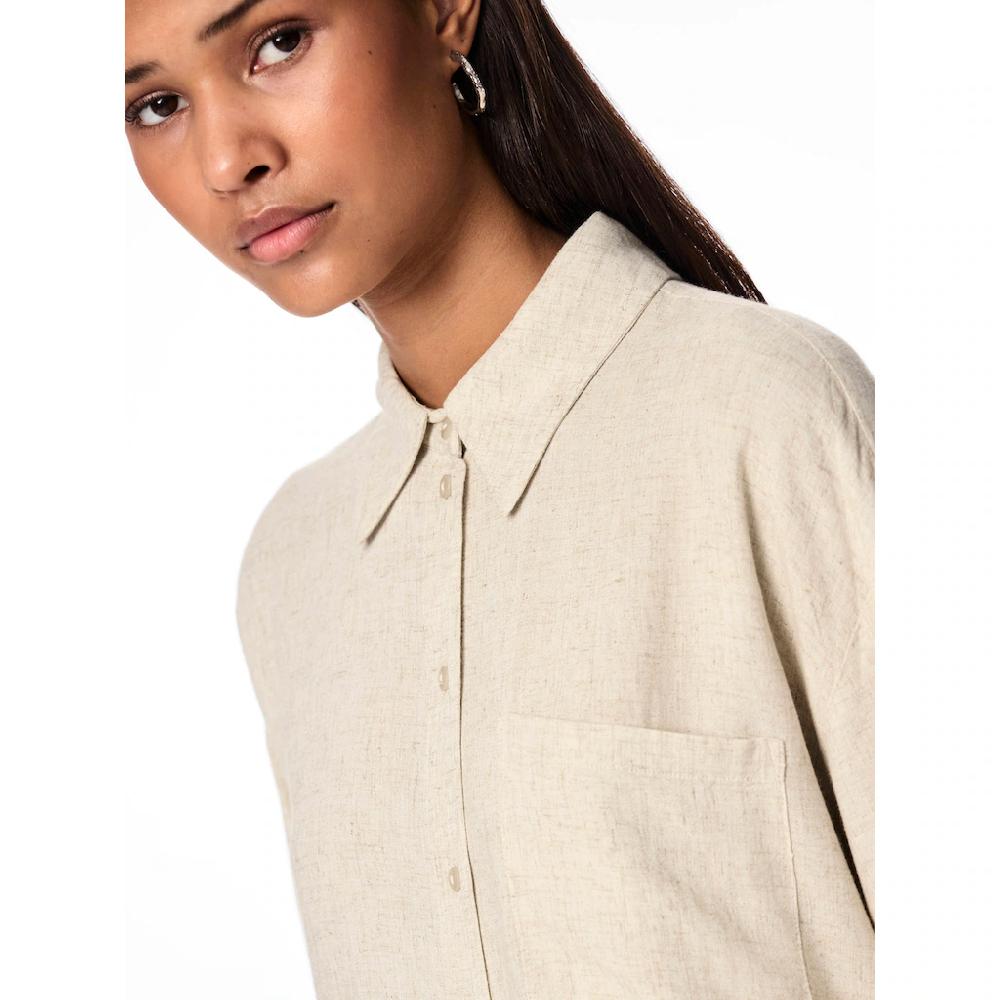 Pieces Hemdbluse »PCPIA LS LOOSE SHIRT WVN NOOS«