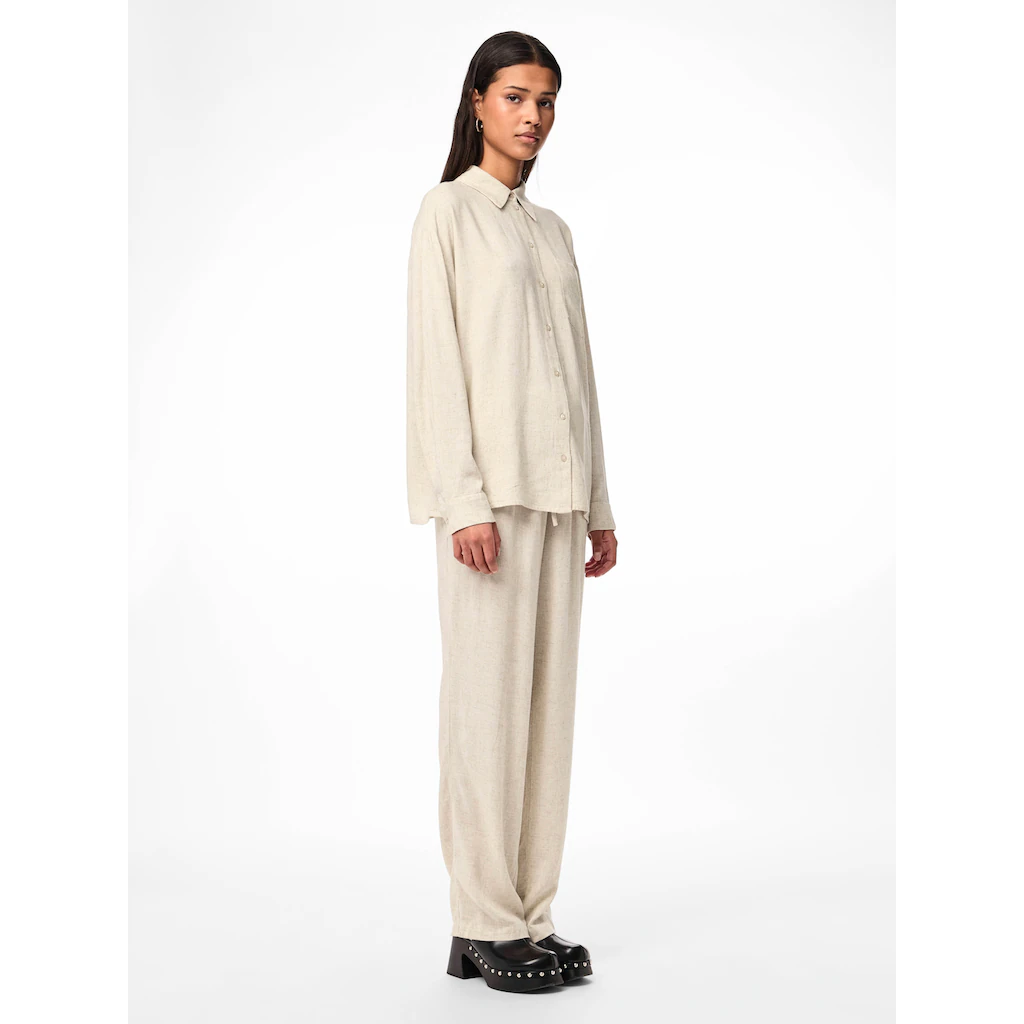 Pieces Hemdbluse »PCPIA LS LOOSE SHIRT WVN NOOS«