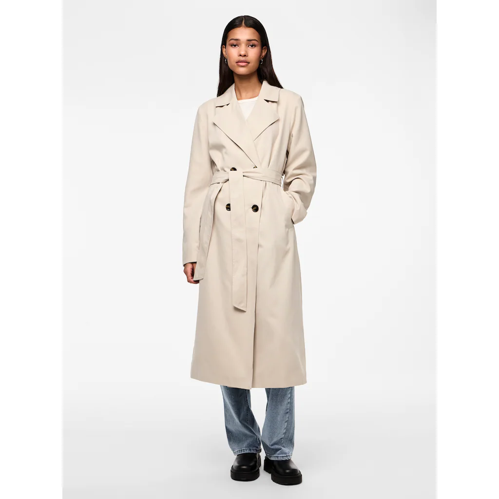 pieces Trenchcoat »PCSCARLETT LS TRENCHCOAT NOOS«