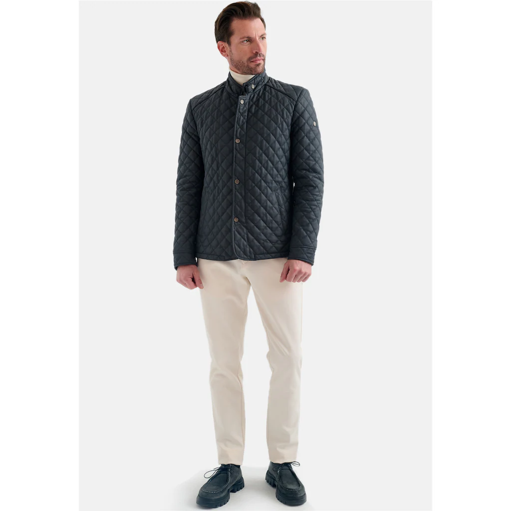 Pierre Cardin Lederjacke Mit Stehkragen