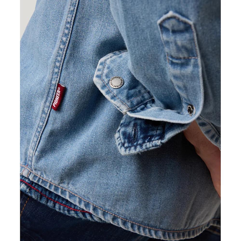 Pioneer Authentic Jeans Jeanshemd Mit Brusttaschen In Blauer Waschung ▷ Bestellen