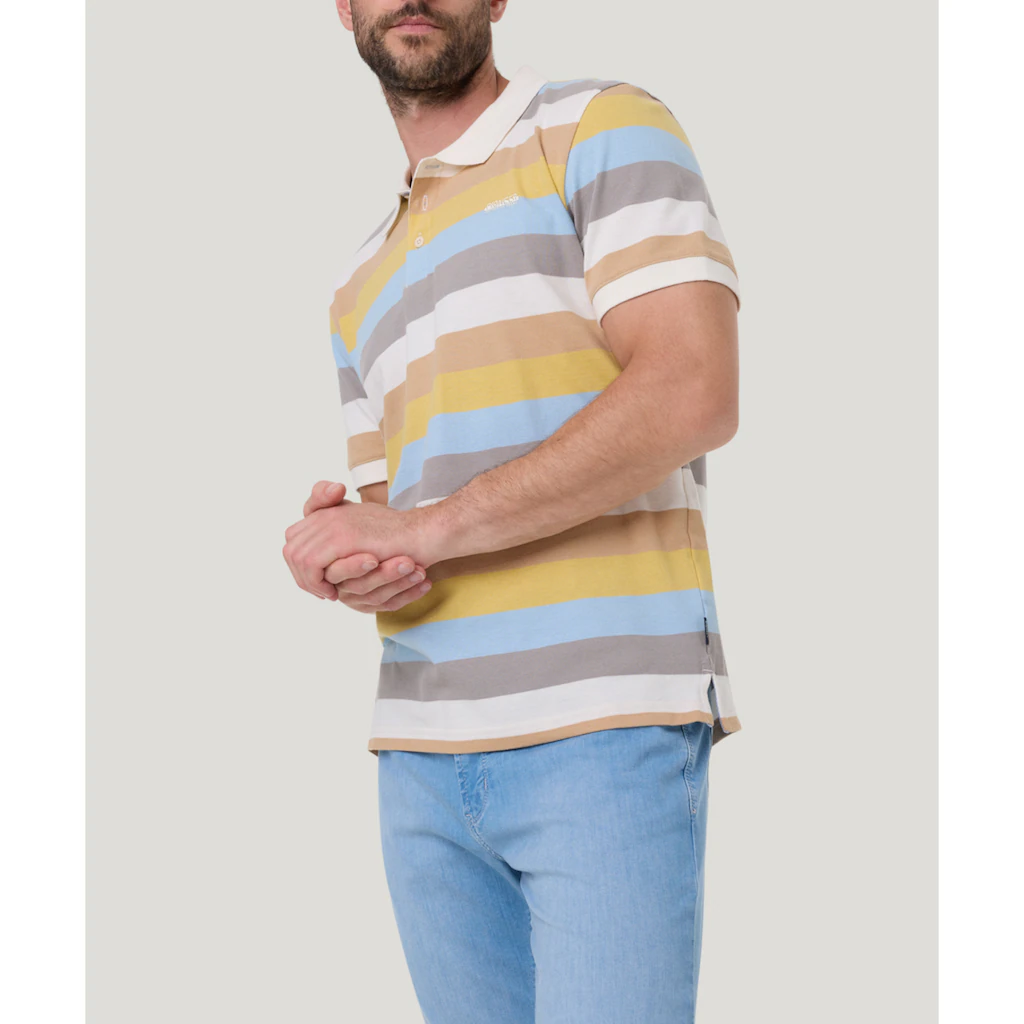 Pioneer Authentic Jeans Poloshirt Mit Streifenmuster ▷ Für