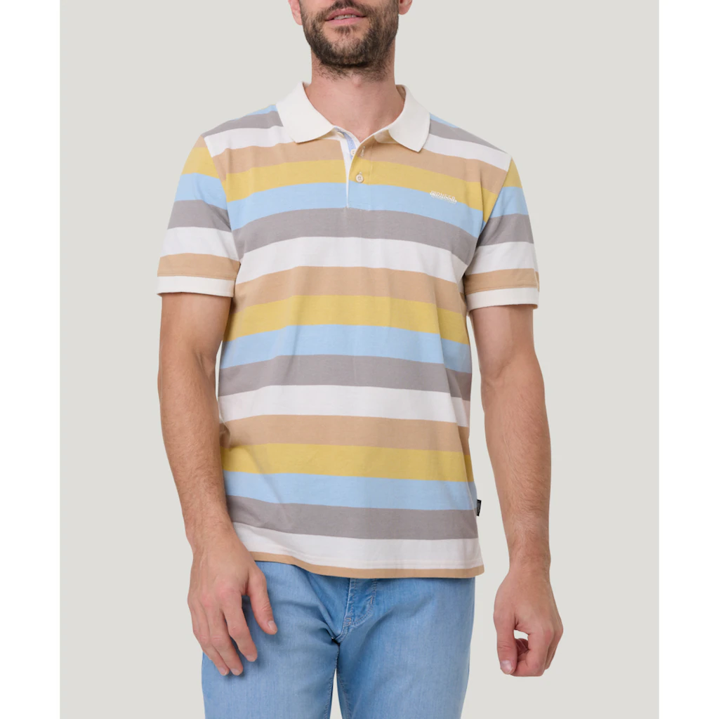Pioneer Authentic Jeans Poloshirt mit Streifenmuster ▷ für