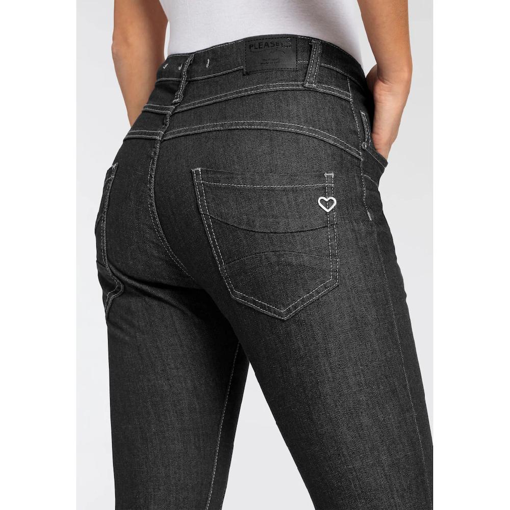 Please Jeans 5-Pocket-Jeans Sichtbare Knopfleiste