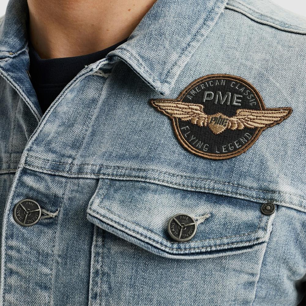 PME LEGEND Jeansjacke Ohne Kapuze Mit Logo Stickereien ▷ Kaufen
