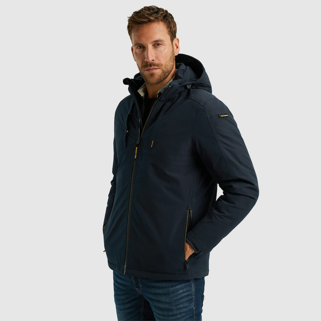 PME LEGEND Outdoorjacke »Semi Long Jacket STEARPACKER Ottoman« Mit Kapuze Mit Kapuze Auf Rechnung Bestellen