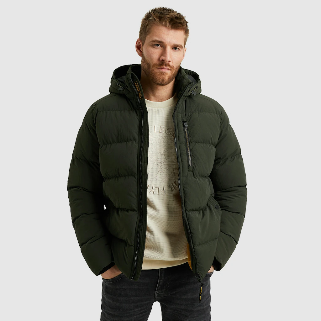 PME LEGEND Steppjacke »Short jacket BREWSTER Crunchy« mit Kapuze mit abnehmbarer Kapuze ▷ bestellen