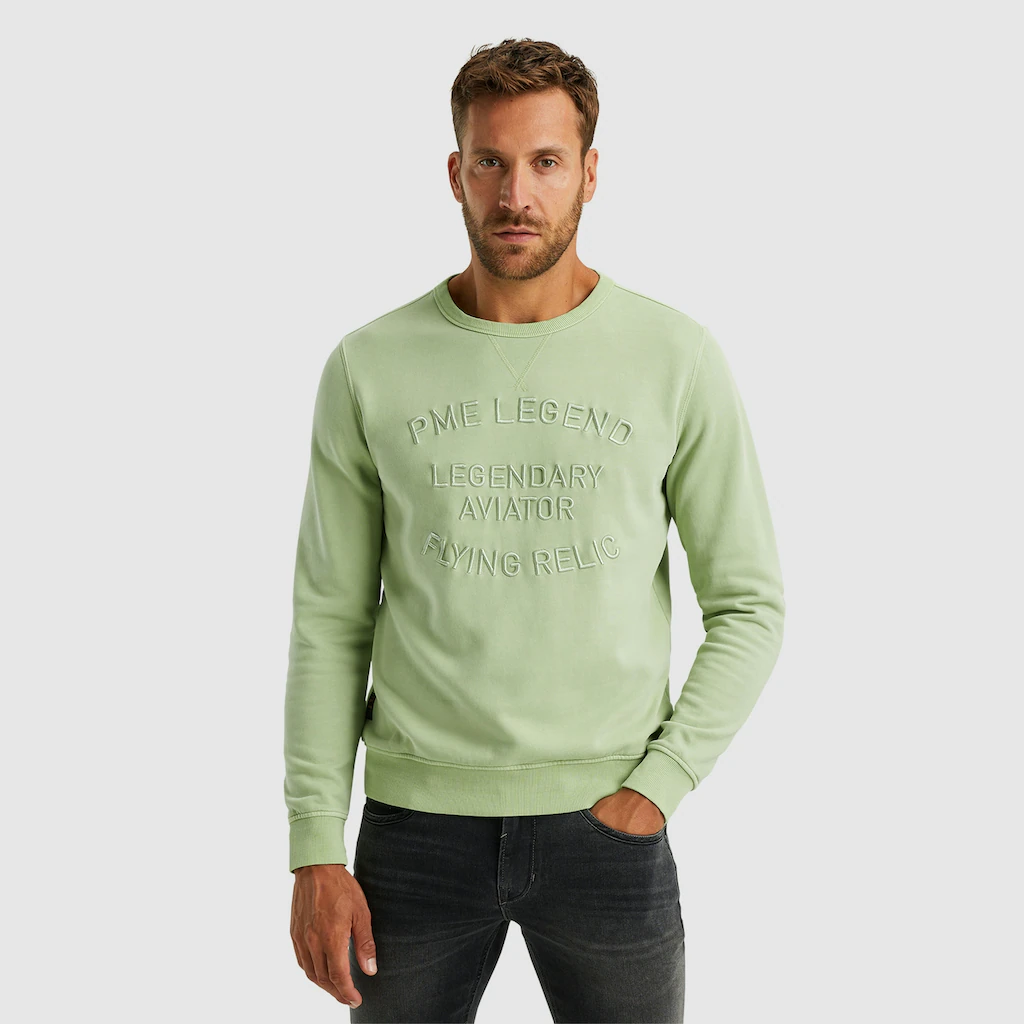 PME LEGEND Sweatshirt »Crewneck gd terry« mit Schriftzug ▷ bestellen