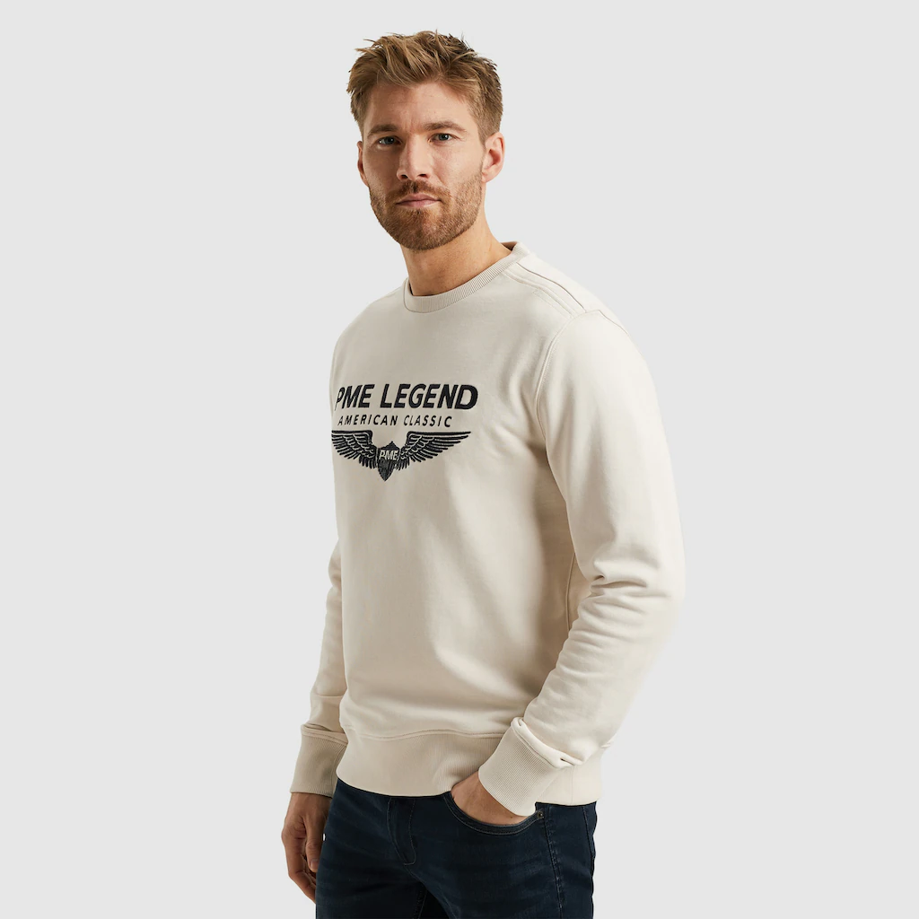 PME LEGEND Sweatshirt »Crewneck Soft Terry With Logo« Mit Logo Stickerei ▷ Kaufen