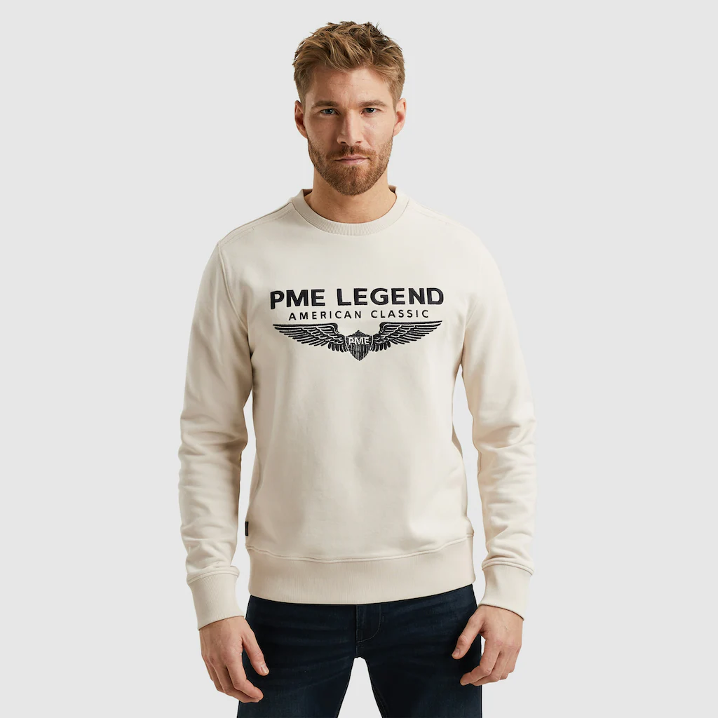 PME LEGEND Sweatshirt »Crewneck soft terry with logo« mit Logo Stickerei ▷ kaufen