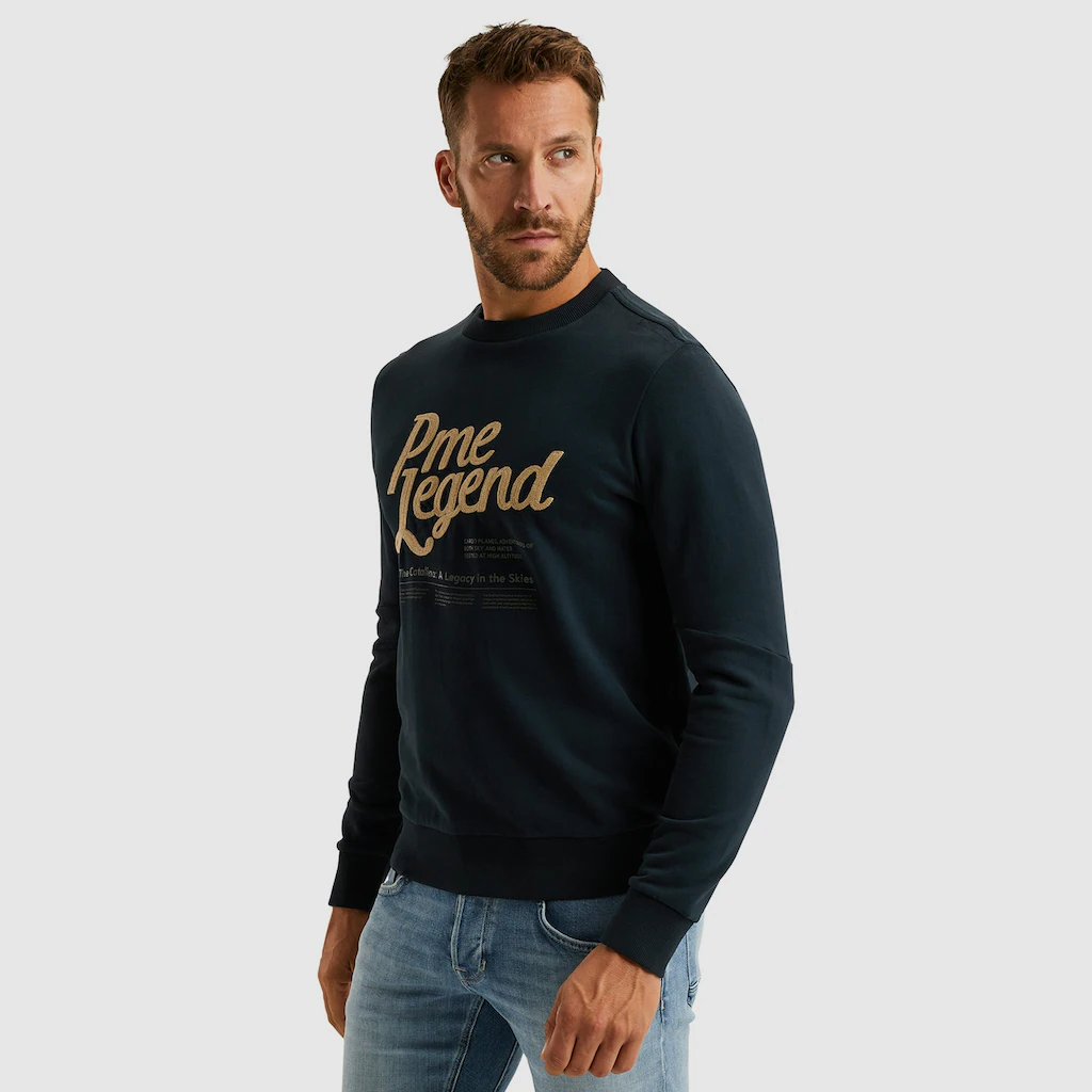 PME LEGEND Sweatshirt Mit Logo Stickerei Und Print ▷ Bestellen