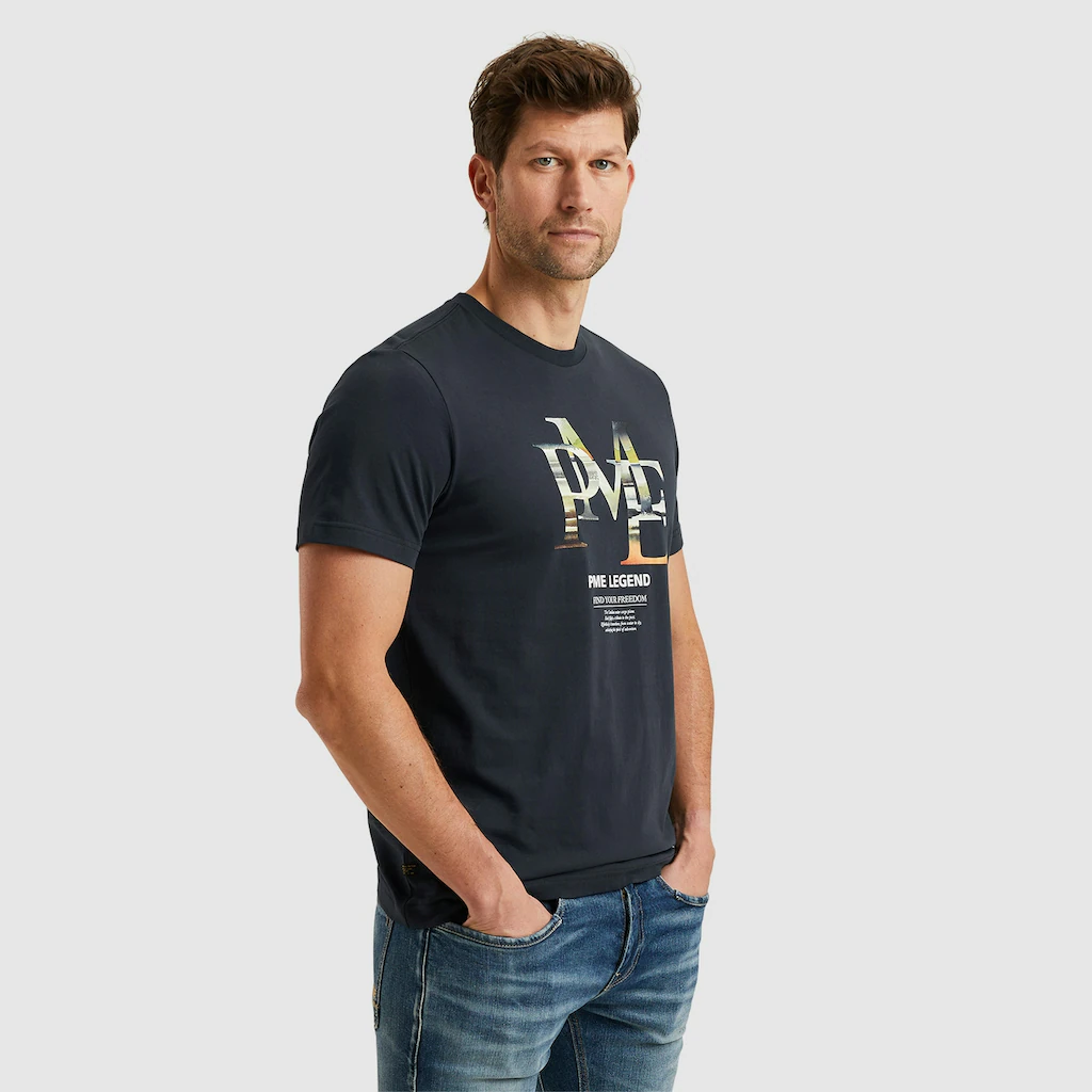 PME LEGEND T-Shirt mit Logo Print ▷ für