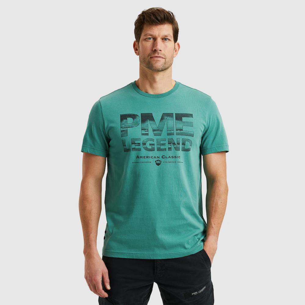 PME LEGEND T-Shirt mit Logo Schriftzug