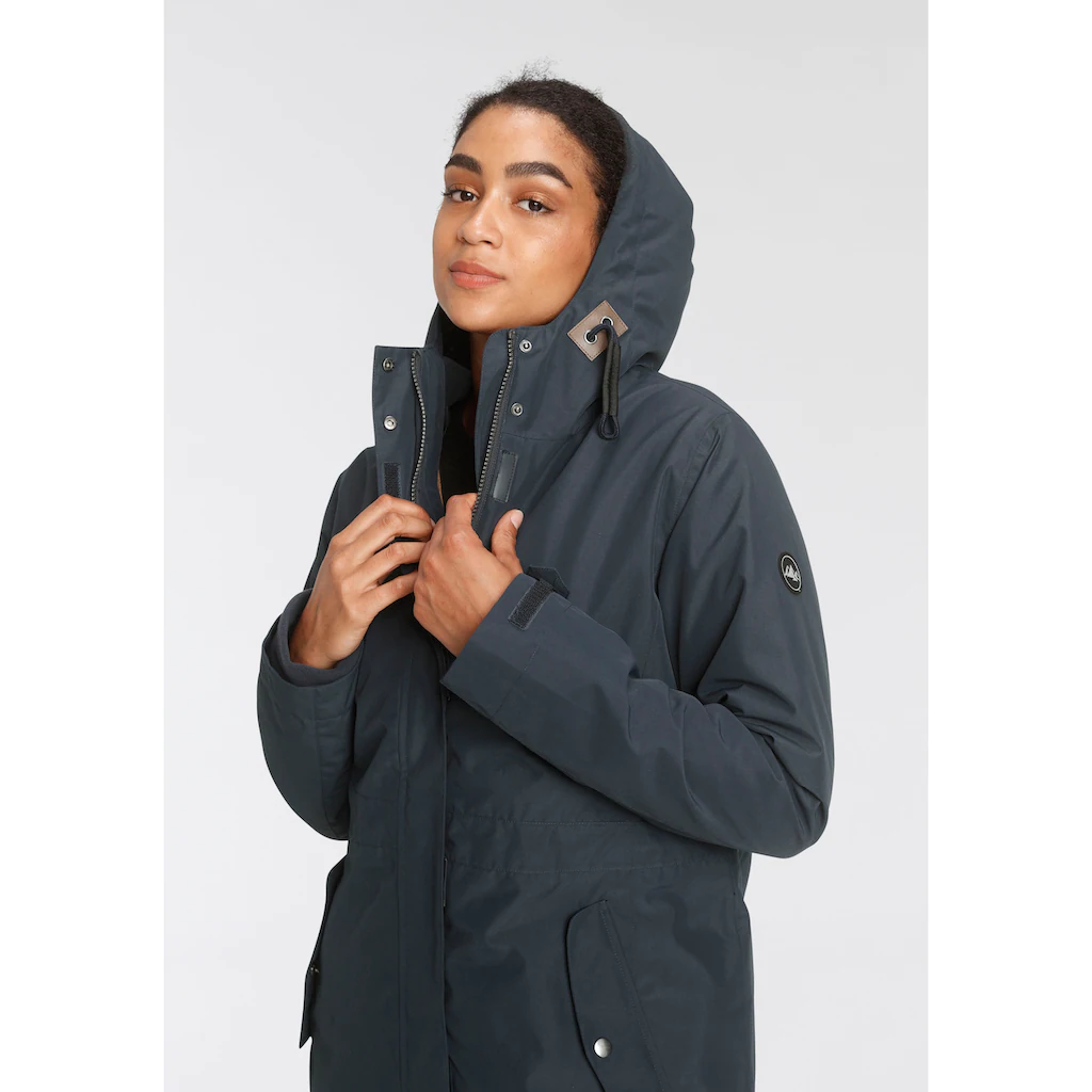 Polarino 3-in-1-Funktionsparka Mit Kapuze Atmungsaktiv Winddicht Wasserdicht Mit 2-Wege-Reißverschluss Auf Rechnung Bestellen