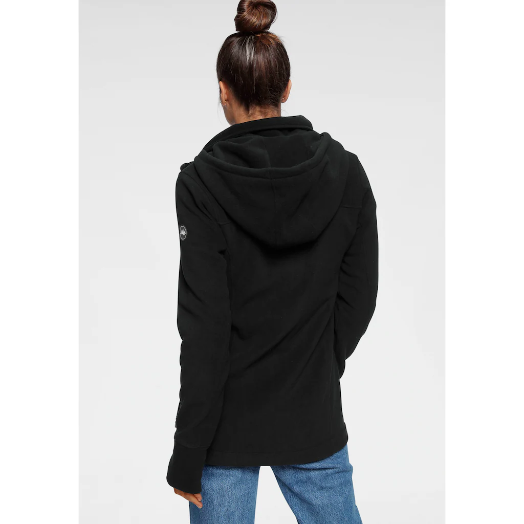 Polarino Fleecejacke Mit Kapuze Aus Fleece Atmungsaktiv Schnell Trocknend