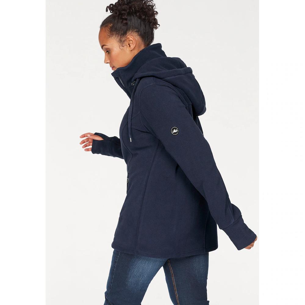 Polarino Fleecejacke Mit Kapuze Für Kalte Tage Aus Fleece Sportlicher Stil Atmungsaktiv