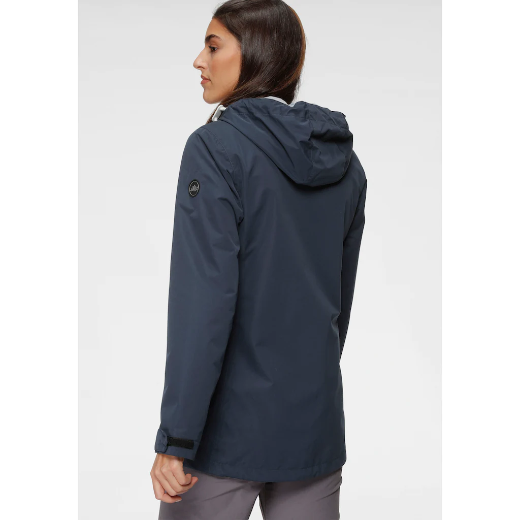 Polarino Funktionsjacke Mit Kapuze Wasserdicht Winddicht Und Atmungsaktiv. Wassersäule 3000mm