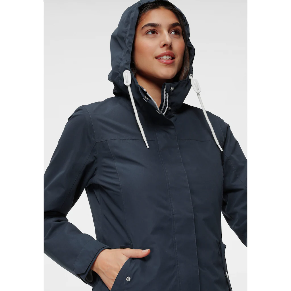 Polarino Funktionsjacke Mit Kapuze Wasserdicht Winddicht Und Atmungsaktiv. Wassersäule 3000mm