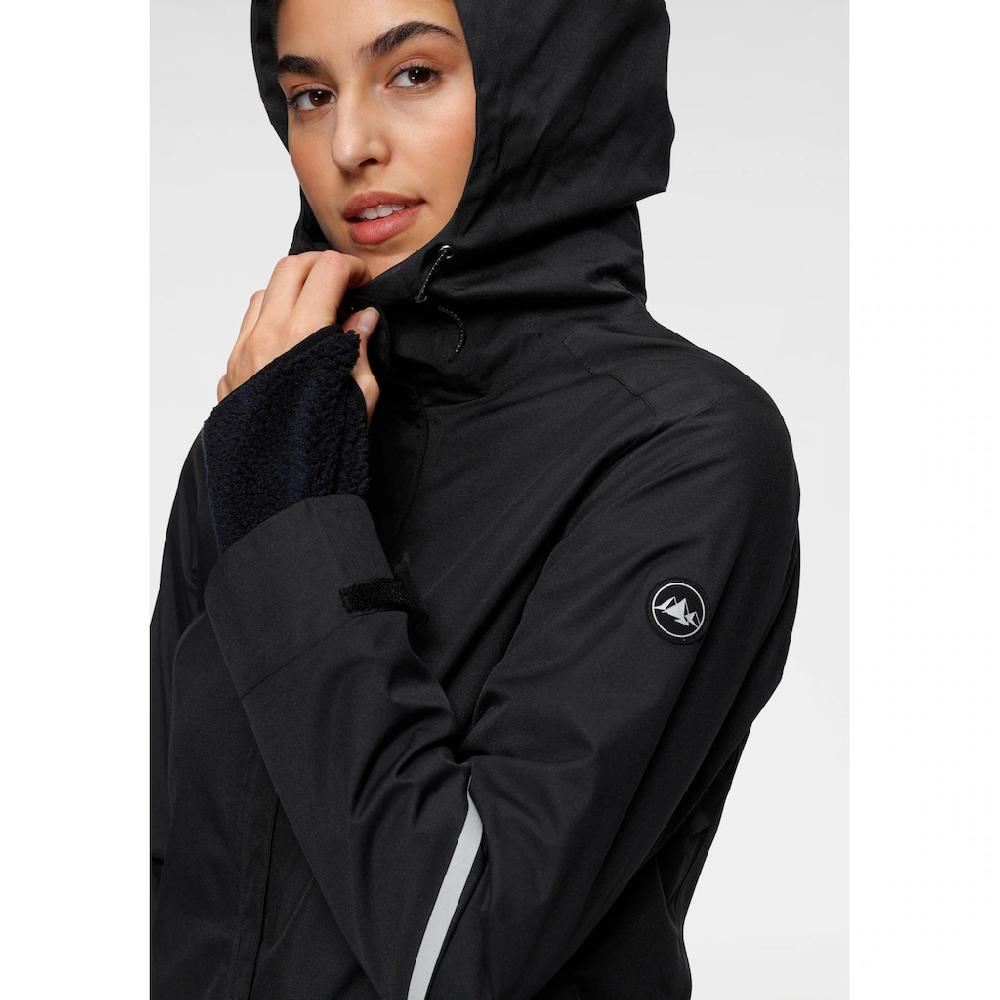 Polarino Regenjacke Mit Kapuze Für Übergang Und Regenwetter Mit Regulierbarem Elastikband