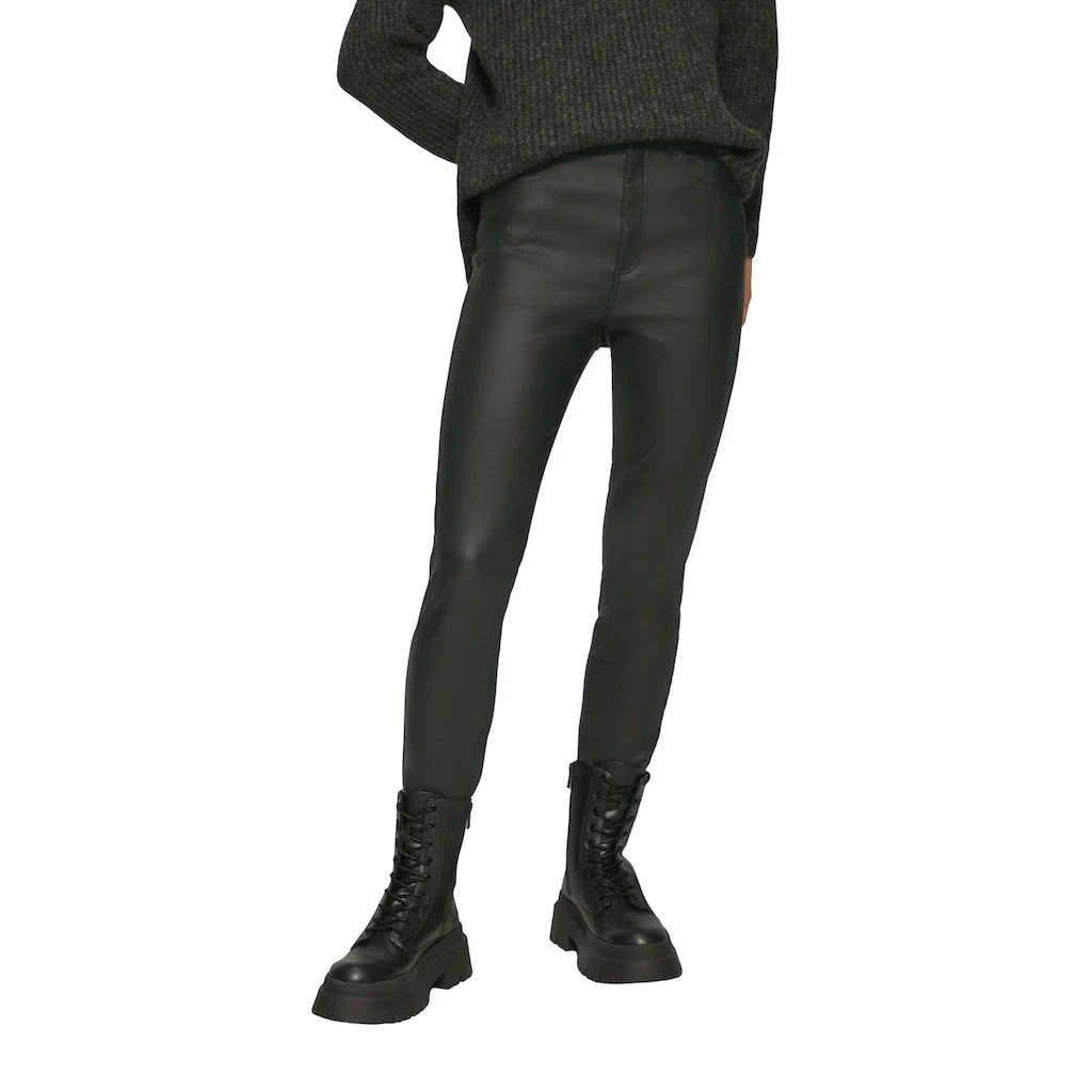 QS Lederimitathose »SADIE« mit Taschen
