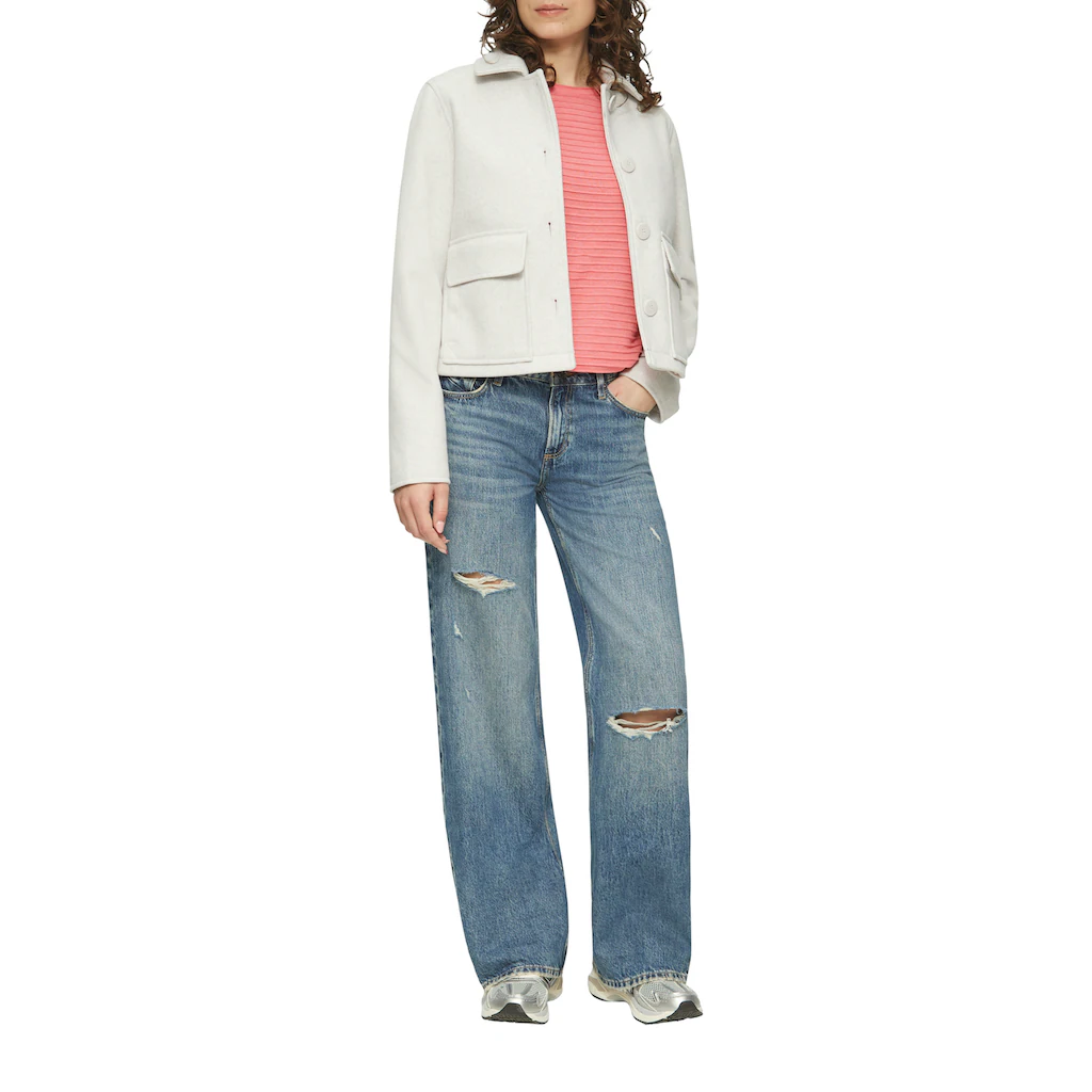 QS Strickpullover Mit Strukturmuster