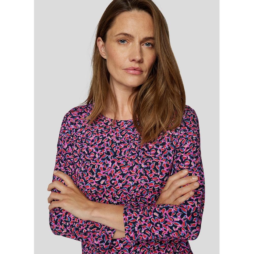 Rabe 3/4-Arm-Shirt Mit Grafischem Muster