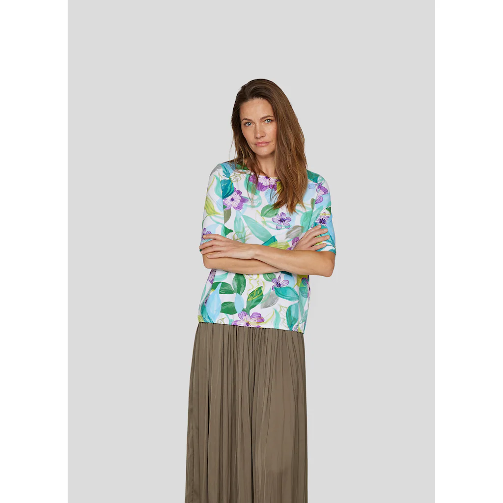 Rabe Print-Shirt »Rabe Blumiges Shirt mit tropischem Flair«