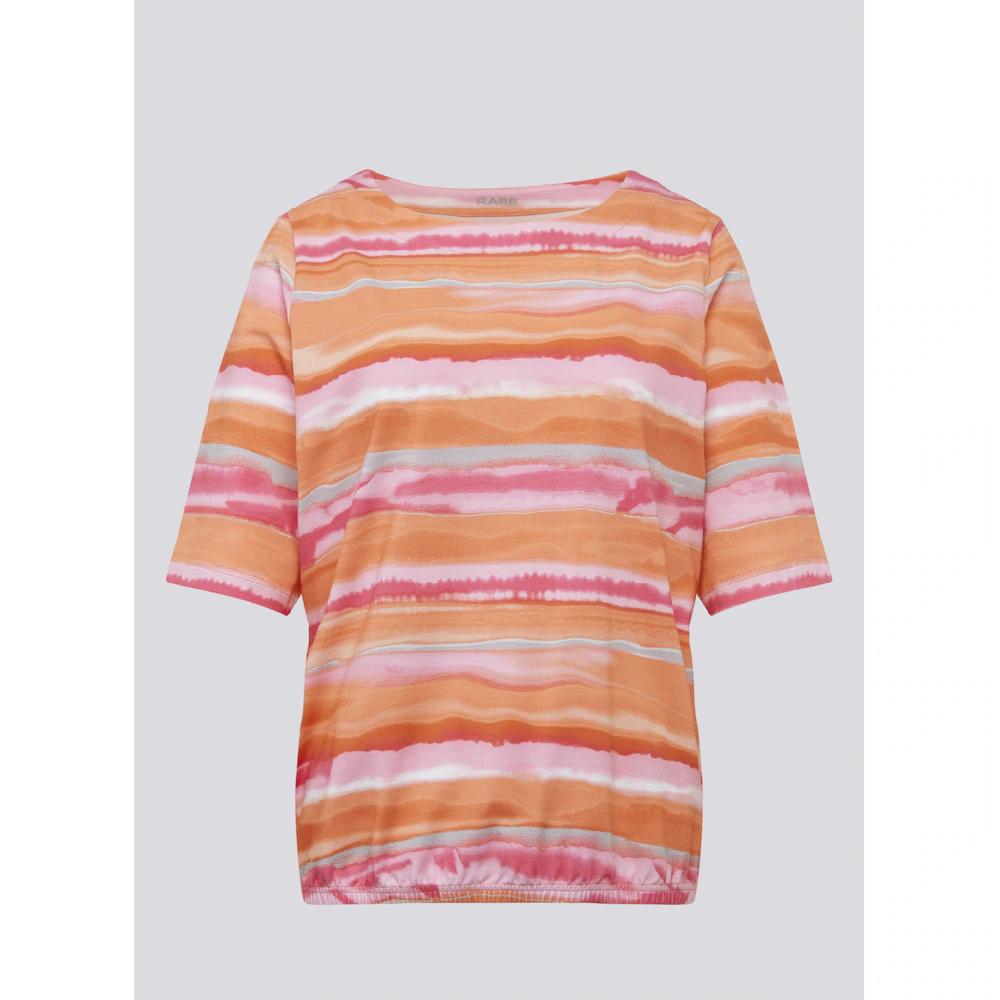 Rabe Print-Shirt »Rabe Farbenfrohes T-Shirt Mit Aquarell-Streifen«