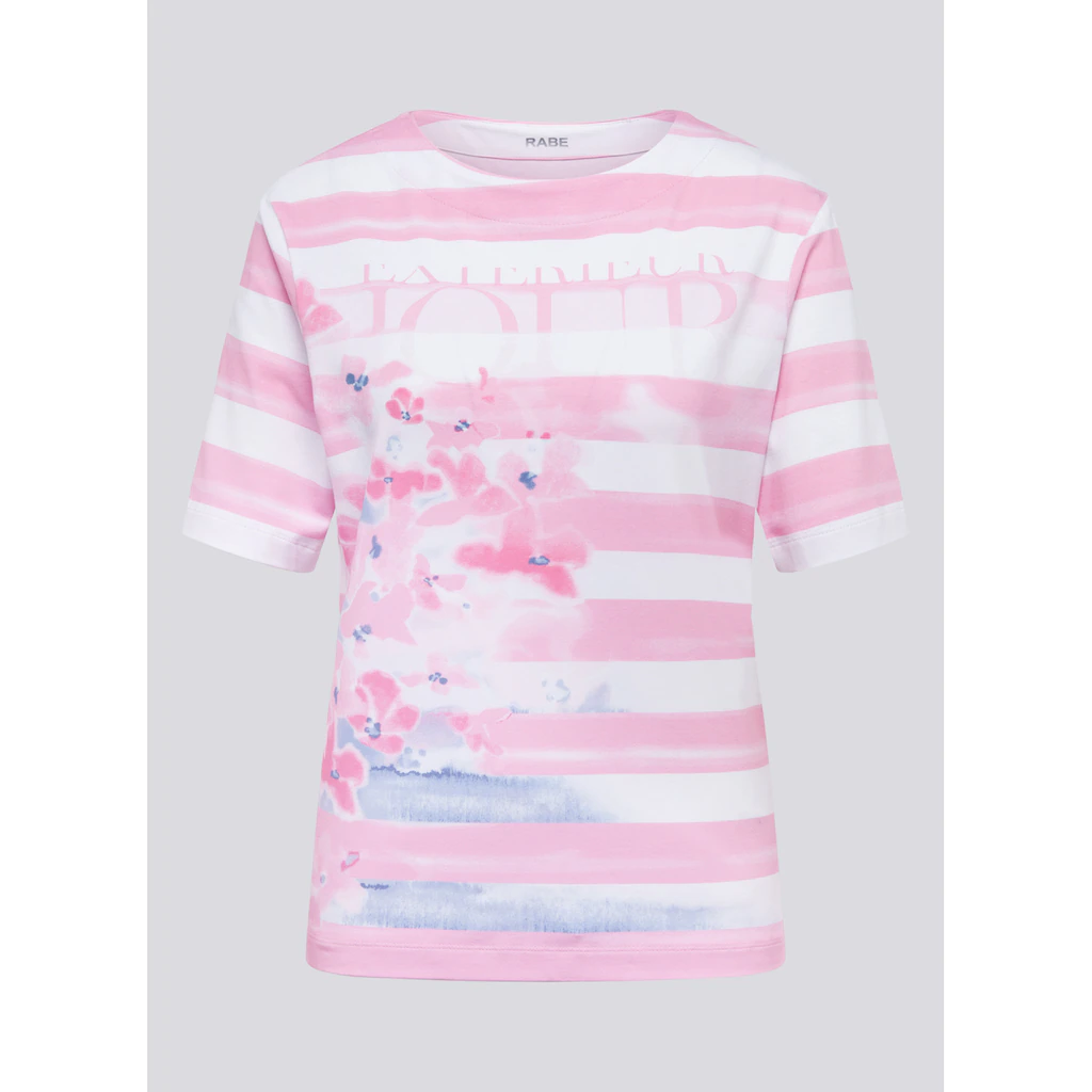 Rabe Print-Shirt »Rabe Gestreiftes Shirt Mit Floralem Print«