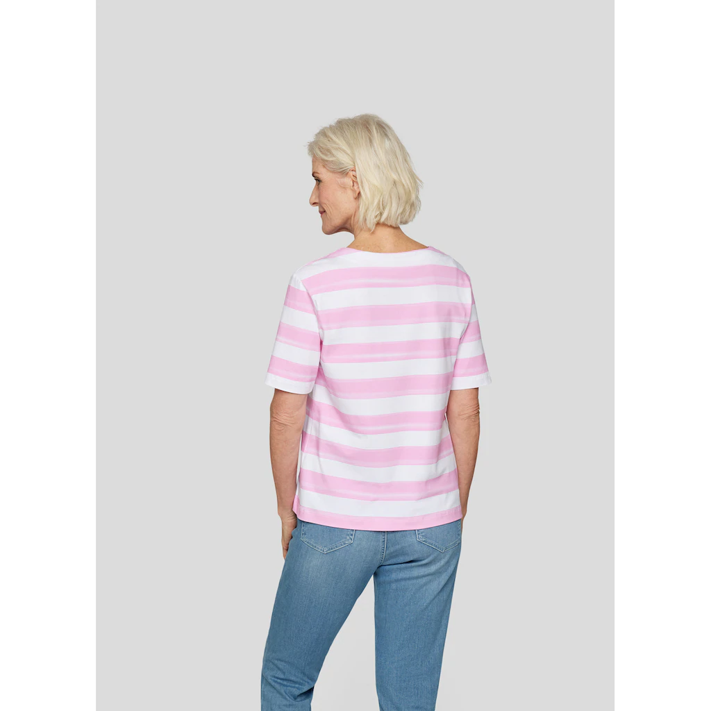 Rabe Print-Shirt »Rabe Gestreiftes Shirt Mit Floralem Print«