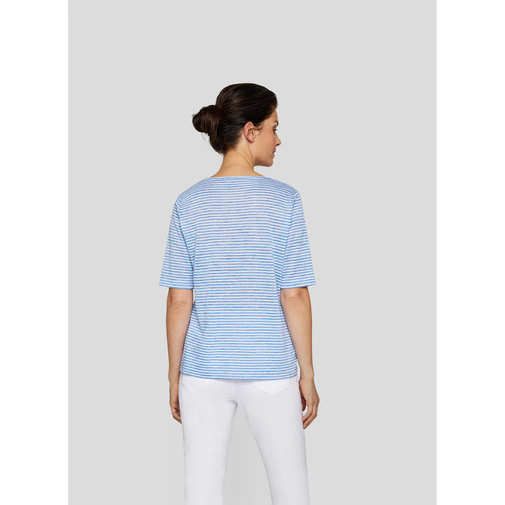 Rabe Print-Shirt »Rabe Gestreiftes Shirt Mit Funkelndem Schriftzug«