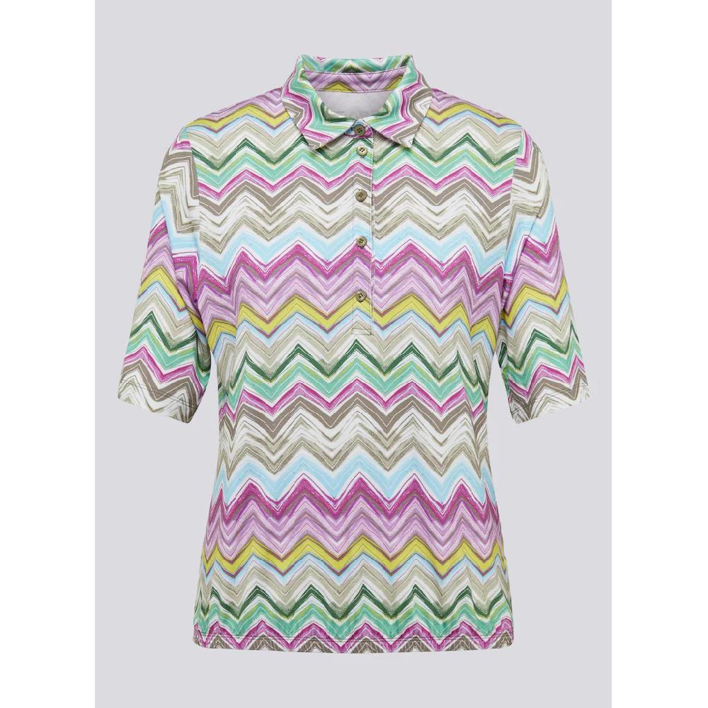 Rabe Print-Shirt »Rabe Trendiges Poloshirt Mit Zickzack-Muster«