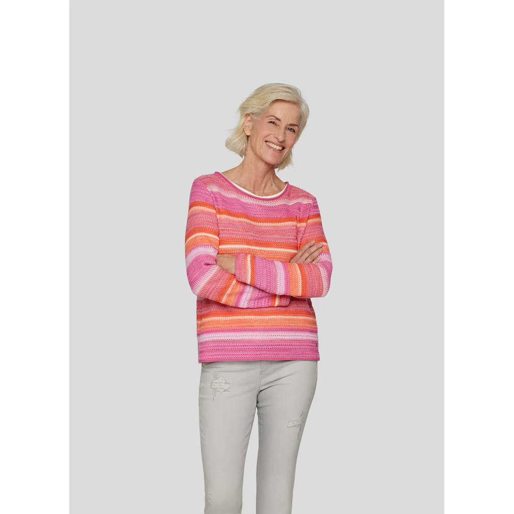 Rabe Strickpullover »Rabe Farbenfroher Strickpullover«
