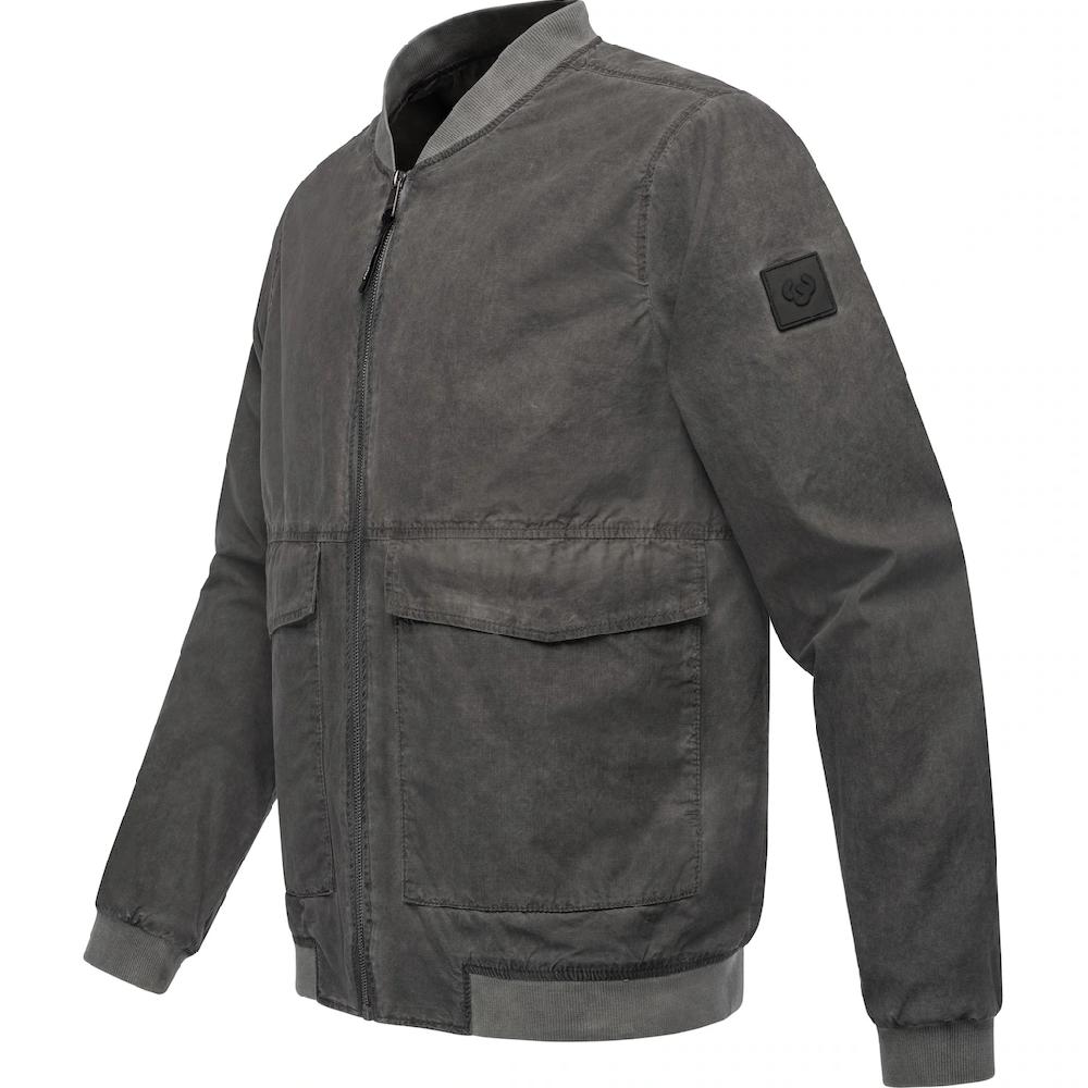 Ragwear Bomberjacke »Daq« Ohne Kapuze Lässige Herren Jacke Kurz Mit Rippstrickbündchen ▷ Für