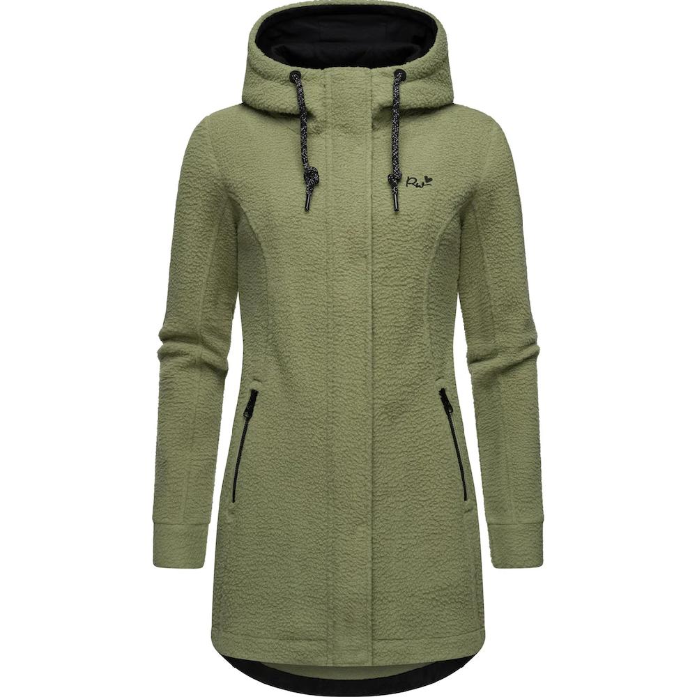 Ragwear Fellimitatmantel »Letti Teddy-Fleece« Kuschelig Weicher Teddyfleece-Mantel