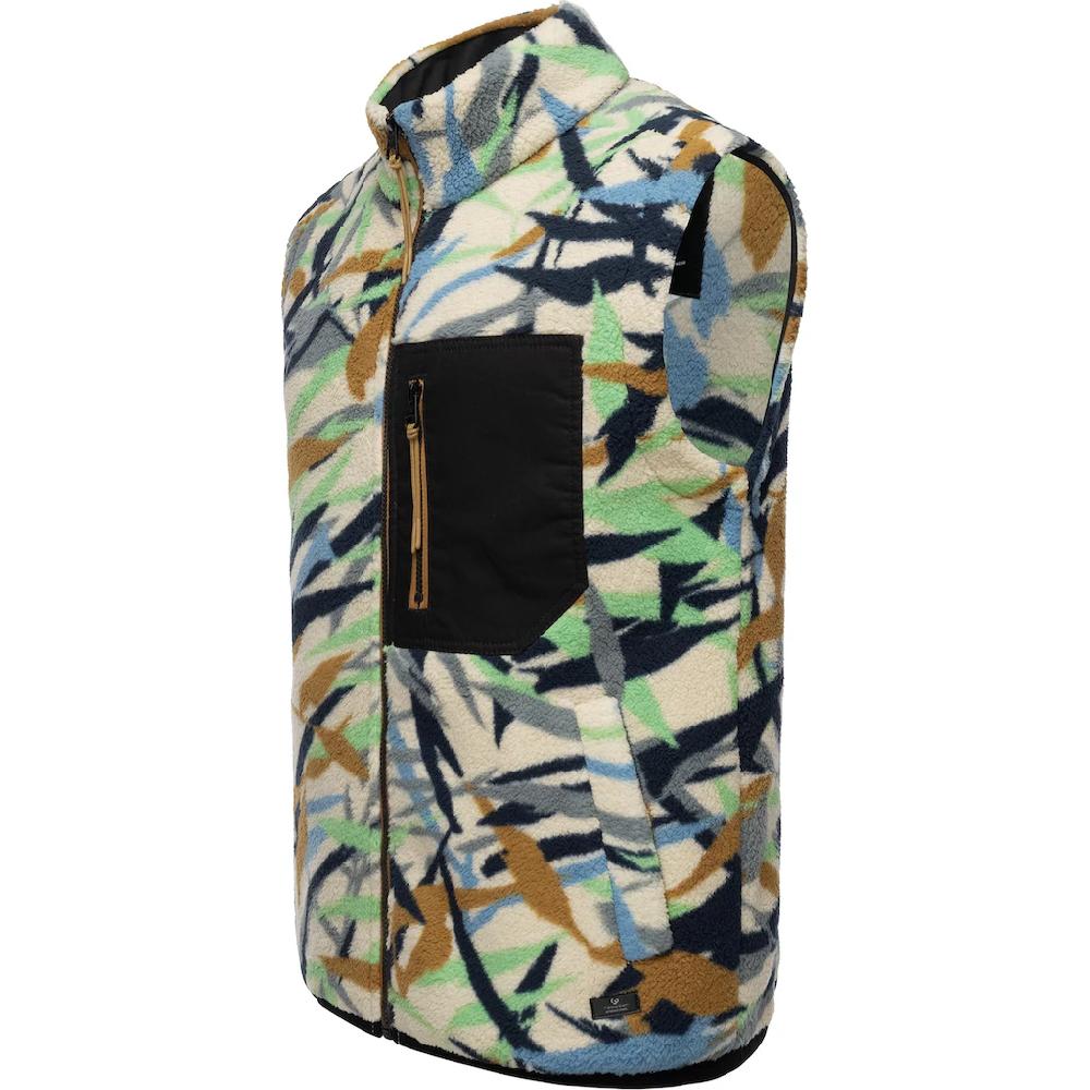 Ragwear Fleeceweste »Collsy Vest« Gemusterte Herren Fleecejacke Mit Hohem Kragen ▷ Für