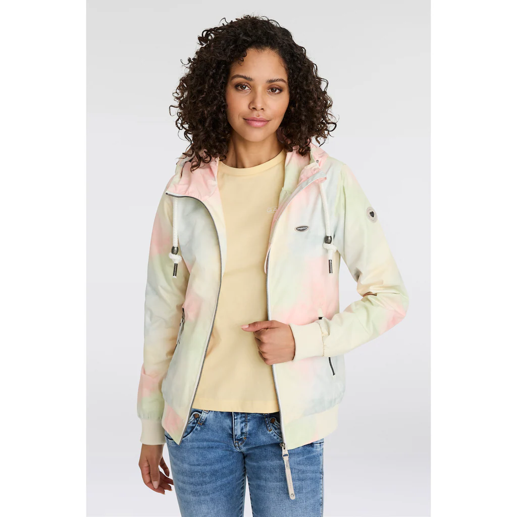 Ragwear Funktionsjacke »NUGGIE OMBRE O« Mit Kapuze Übergangsjacke Aus Wasserabweisendem Material