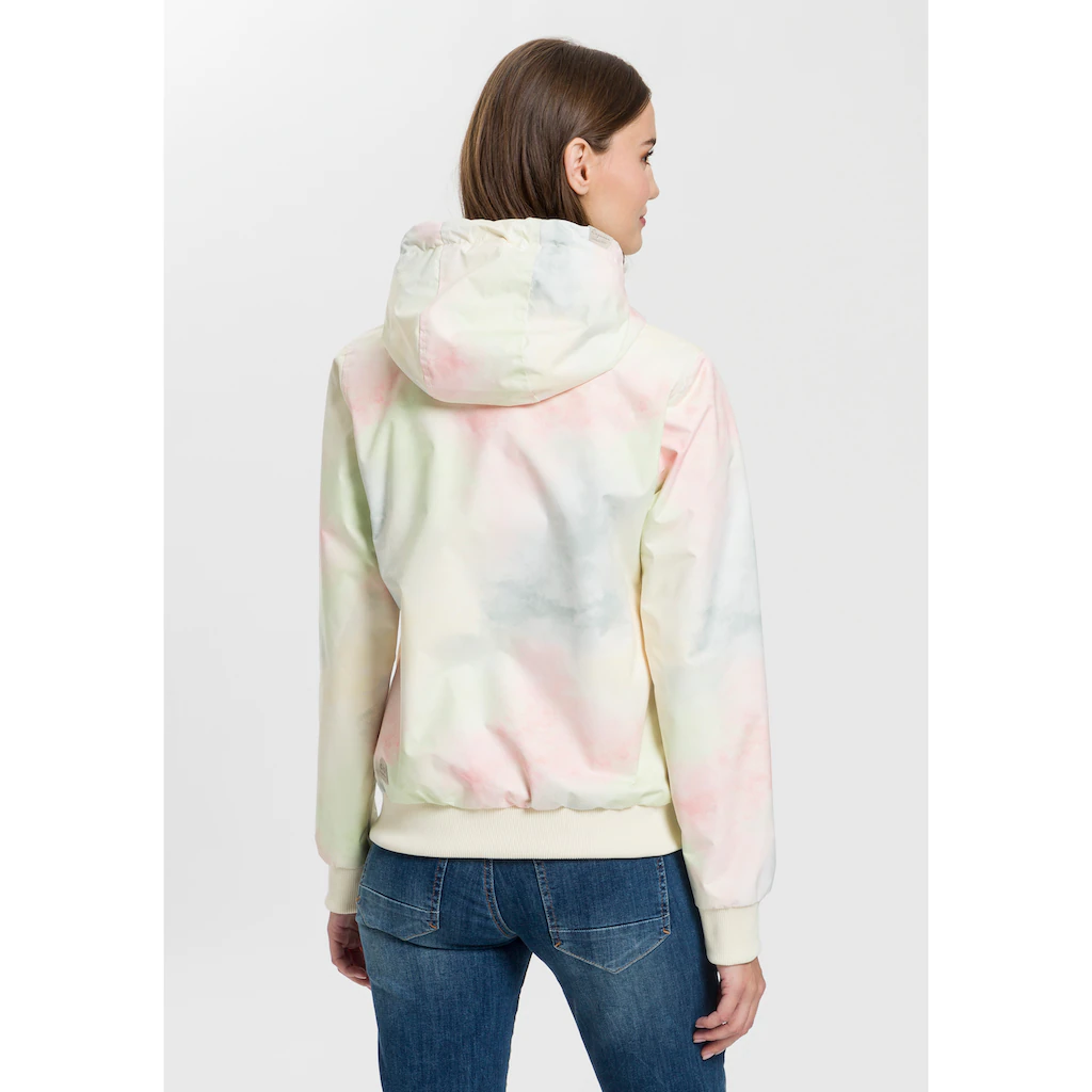 Ragwear Funktionsjacke »NUGGIE OMBRE O« Mit Kapuze Übergangsjacke Aus Wasserabweisendem Material