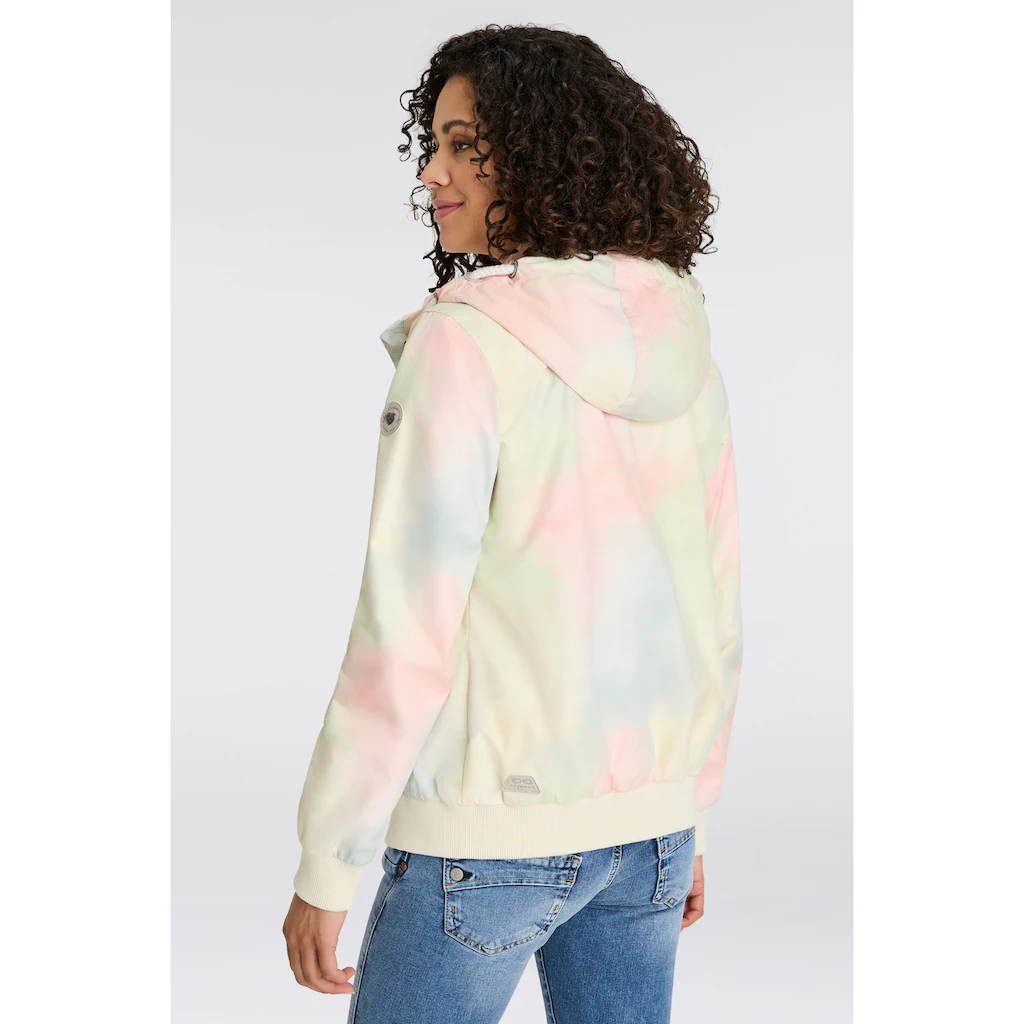Ragwear Funktionsjacke »NUGGIE OMBRE O« Mit Kapuze Übergangsjacke Aus Wasserabweisendem Material