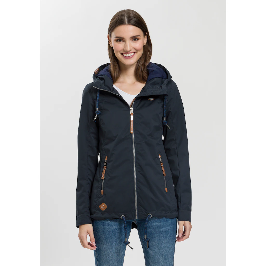 Ragwear Funktionsjacke »ZUZKA« Mit Kapuze Stylische Übergangs-Outdoor-Jacke Water Repellent Coating