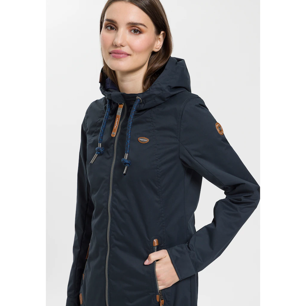 Ragwear Funktionsjacke »ZUZKA« Mit Kapuze Stylische Übergangs-Outdoor-Jacke Water Repellent Coating