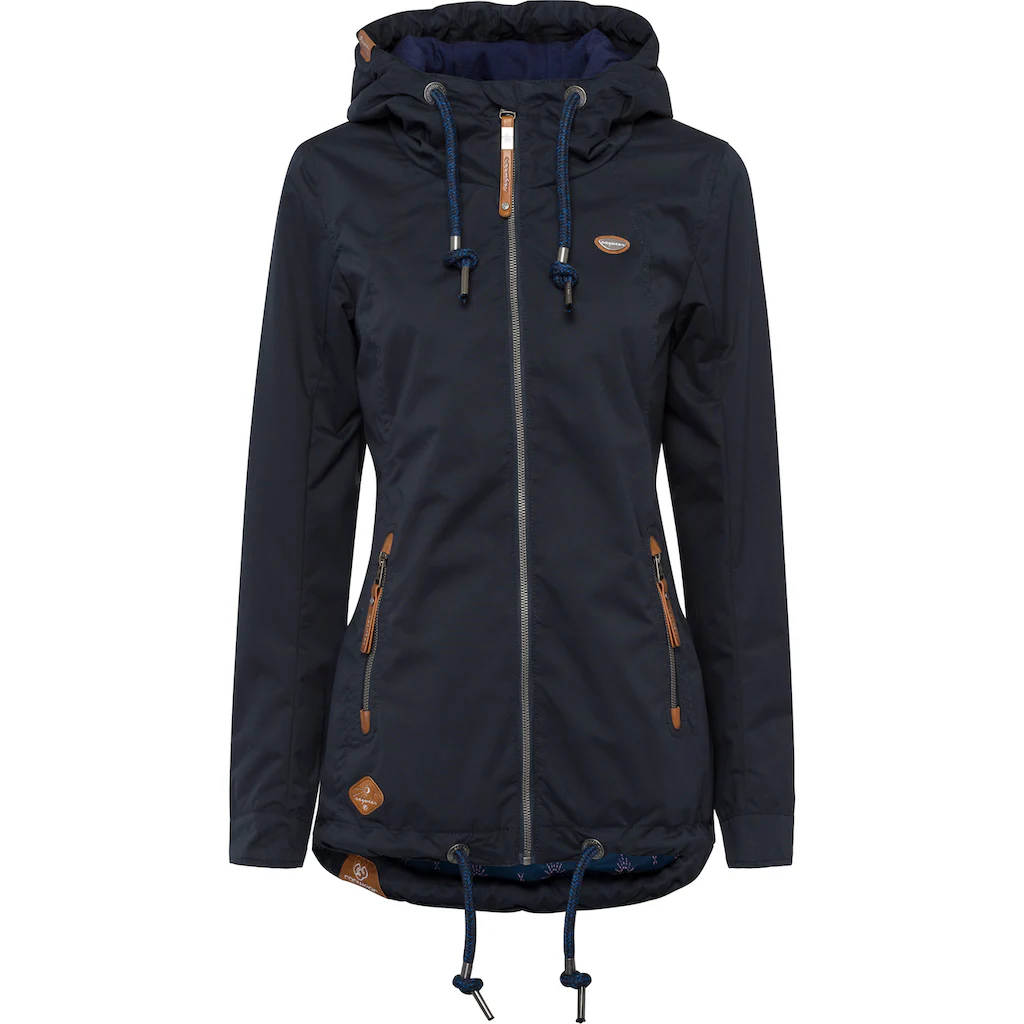 Ragwear Funktionsjacke »ZUZKA« mit Kapuze stylische Übergangs-Outdoor-Jacke Water repellent coating