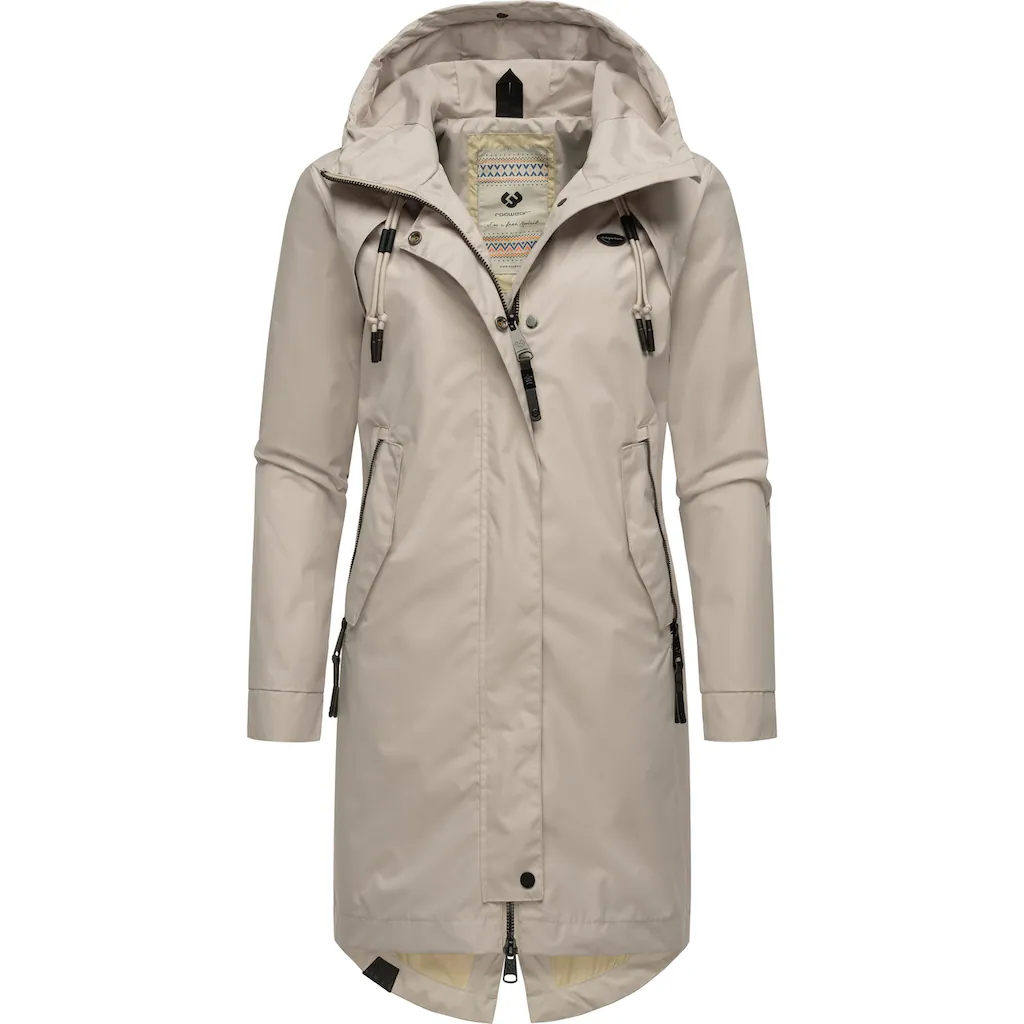 Ragwear Jerseymantel »Rejany« Wasserdichter Damen Parka Für Die Übergangszeit