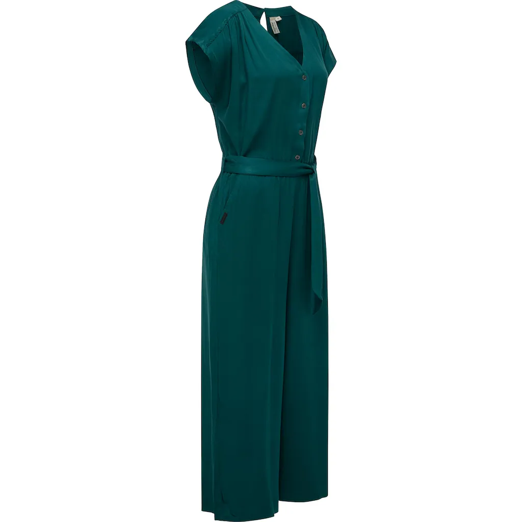 Ragwear Jumpsuit »Glina« Langer Damen Overall Mit Bindegürtel An Der Taille