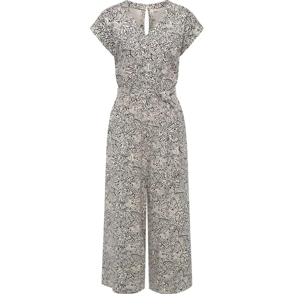 Ragwear Jumpsuit »Glina Print« Langer Damen Overall mit Bindegürtel an der Taille